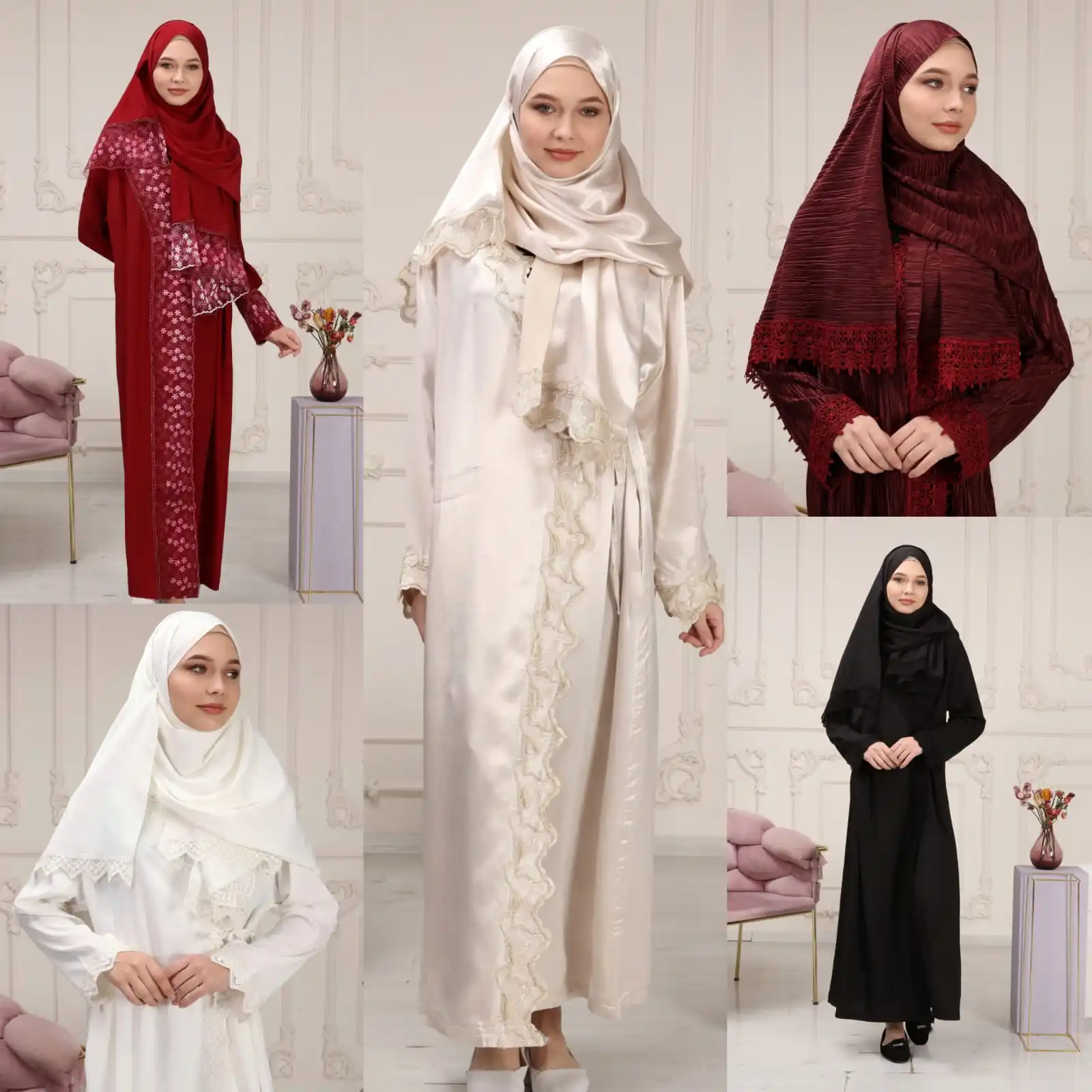 Turkey Muslim Prayer 5 Color Garment Dress Women Hijab Long Abaya Dresses Islamic Clothes Full Cover Traditional Ramadan Reis