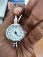 Pop-reloj analógico de cuarzo para mujer, pulsera de acero inoxidable, informal, de moda, Vintage, plateado, nuevo