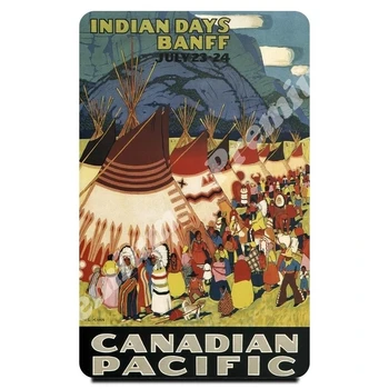 

Canada souvenir magnet vintage tourist poster