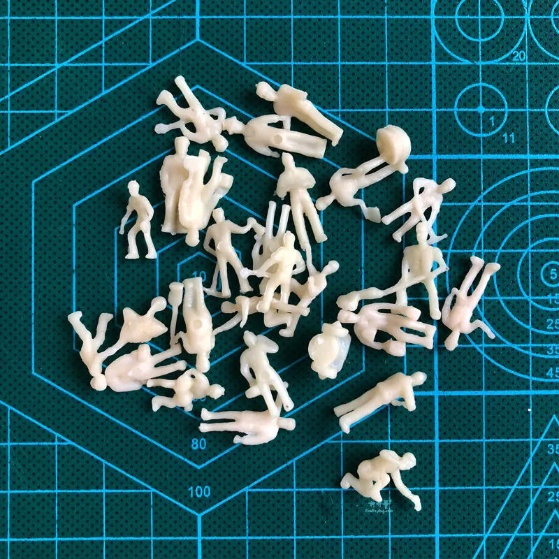 27pcs 1:87 Ho Scale Model Railway Workers Landscape Model Train Railway Layout Scenery Diy Miniature Dioramas Display Gaming model railway road tape shrub strips model simulated tree model