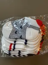 Calcetines cortos para bebé de 0 a 2 años, medias bonitas de malla de algodón con corazón rojo para niña, media blanca para recién nacido, 5 par/lote