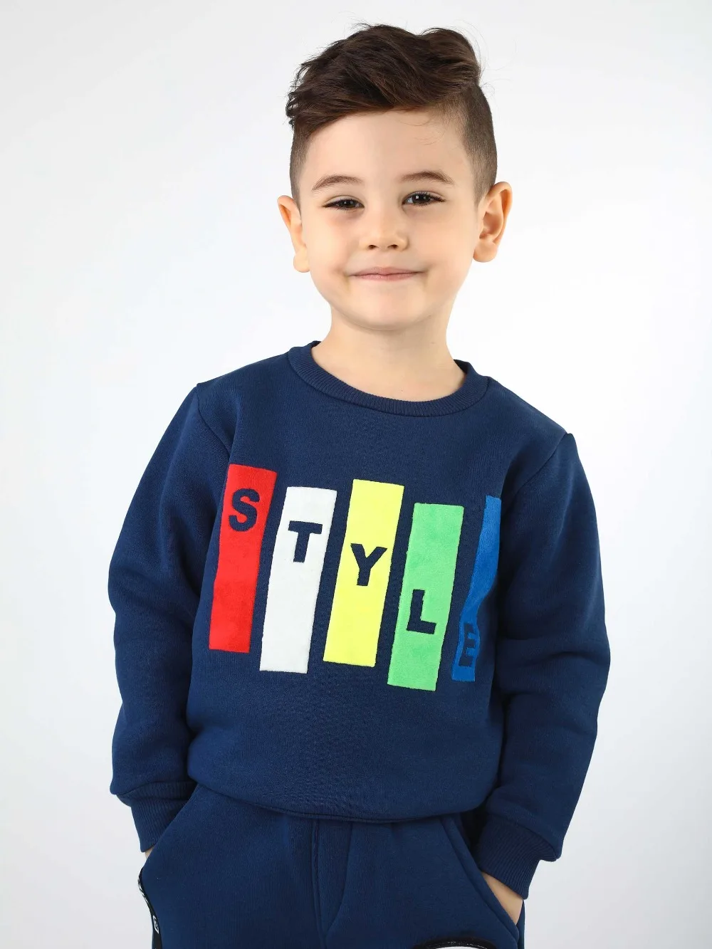 İndigo Kışlık Erkek Çocuk Sweatshirt 019-1714-030