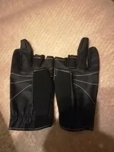 SeaKnight-guantes de pesca deportivos SK03, 1 par/lote, 3 guantes de cuero transpirable de medio dedo, equipo de pesca de neopreno y PU