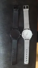 Reloj minimalista de cuarzo para hombre, cronógrafo ultradelgado, sencillo, de negocios, con correa de malla de acero inoxidable, Masculino