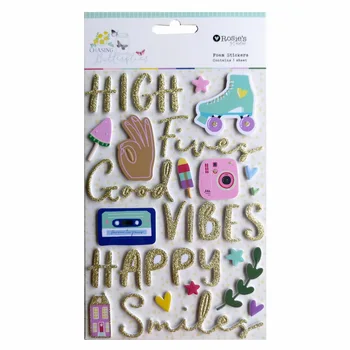

CRZCrafter Foam Stickers glitter Design for Scrapbooking Card making Journal embellishments decoration