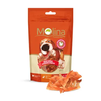 

Molina delicacy D/dogs of small breeds chicken firewood, 50g. 12 PCs