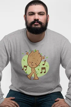

Angemiel Wear Dancing Groot Gray Men 'S Sweatshirt