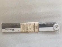 Reglas rectas plegables de plástico blanco y negro, reglas de dibujo, diario, regalo escolar, material de papelería para estudiantes, herramientas, 1 ud.