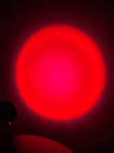 Lámpara Led de proyección de atardecer con USB, luz nocturna para decoración de pared del dormitorio, colorida, proyector de luz, Cambio Gratis de color