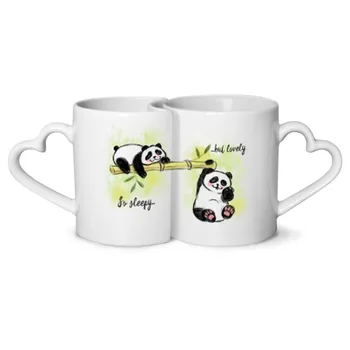 

Mugs paired Sleepy panda