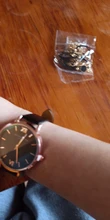 Reloj de pulsera analógico de cuarzo para Mujer, cronógrafo con correa de cuero de lujo, color negro, 5 uds.