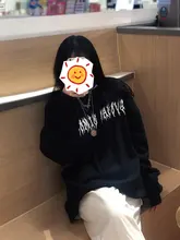 Ropa de calle de primavera para mujer, Tops negros, Sudadera con capucha gótica blanca de gran tamaño, ropa de calle para mujer, sudaderas geniales de hip-hop para parejas