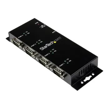 

STARTECH.COM hub Adapter USB to serial DB9 RS232 4-port Installation DIN rail ndustrial and wall-adapter
