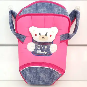 

Newborn Baby Girl Rompers Autumn Princess clothes Teddy Bear Fuchsia Jeans Pattern Baby Kangaroo long Sleeve Jumpsuit Outfit