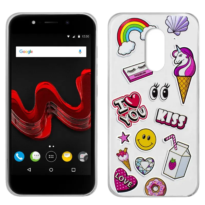 Чехол Wiko Wim Lite чертежи Kiss