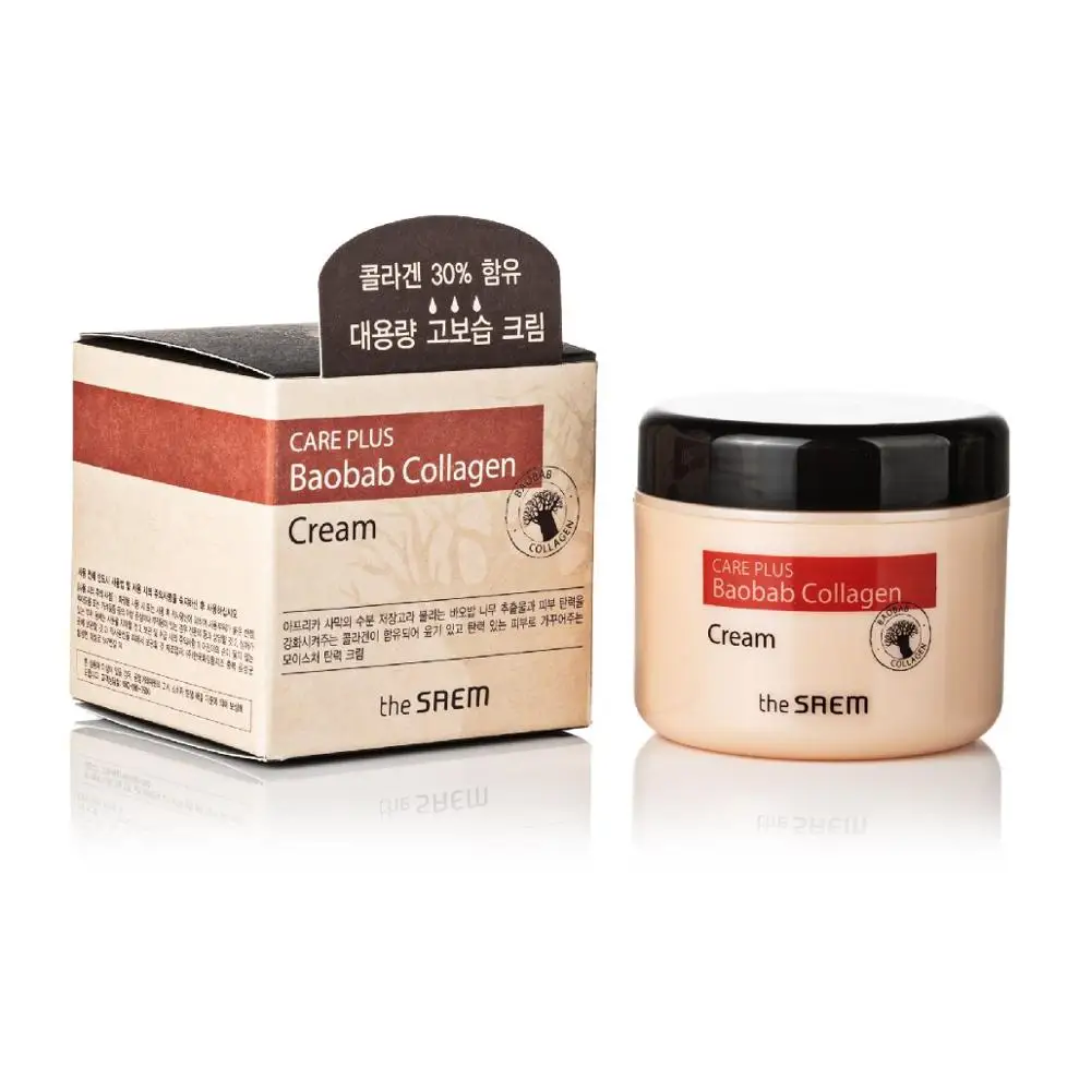 The Saem Care Plus Baobab Collagen Cream Крем коллагеновый для лица с экстрактом баобаба | Красота и