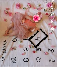 Mantas para bebés recién nacidos, manta para fotografía con estampado de flores, suave, accesorios de fotografía infantil