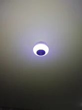 Bombilla inalámbrica para Altavoz Bluetooth, lámpara de Bombilla LED regulable con 24 teclas y Control remoto, E27, RGBW