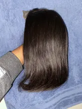 Pelucas de cabello humano corto recto peluca Frontal de encaje 360 pelucas frontales de encaje Bob recto pelucas frontales de encaje ISEE cabello malasio pelucas de cabello humano