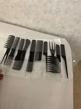 Juego de peine para el cuidado del cabello, 10 Uds., antiestático, grueso, fino, dentado, cola, ondas, peines, peine de estilismo profesional