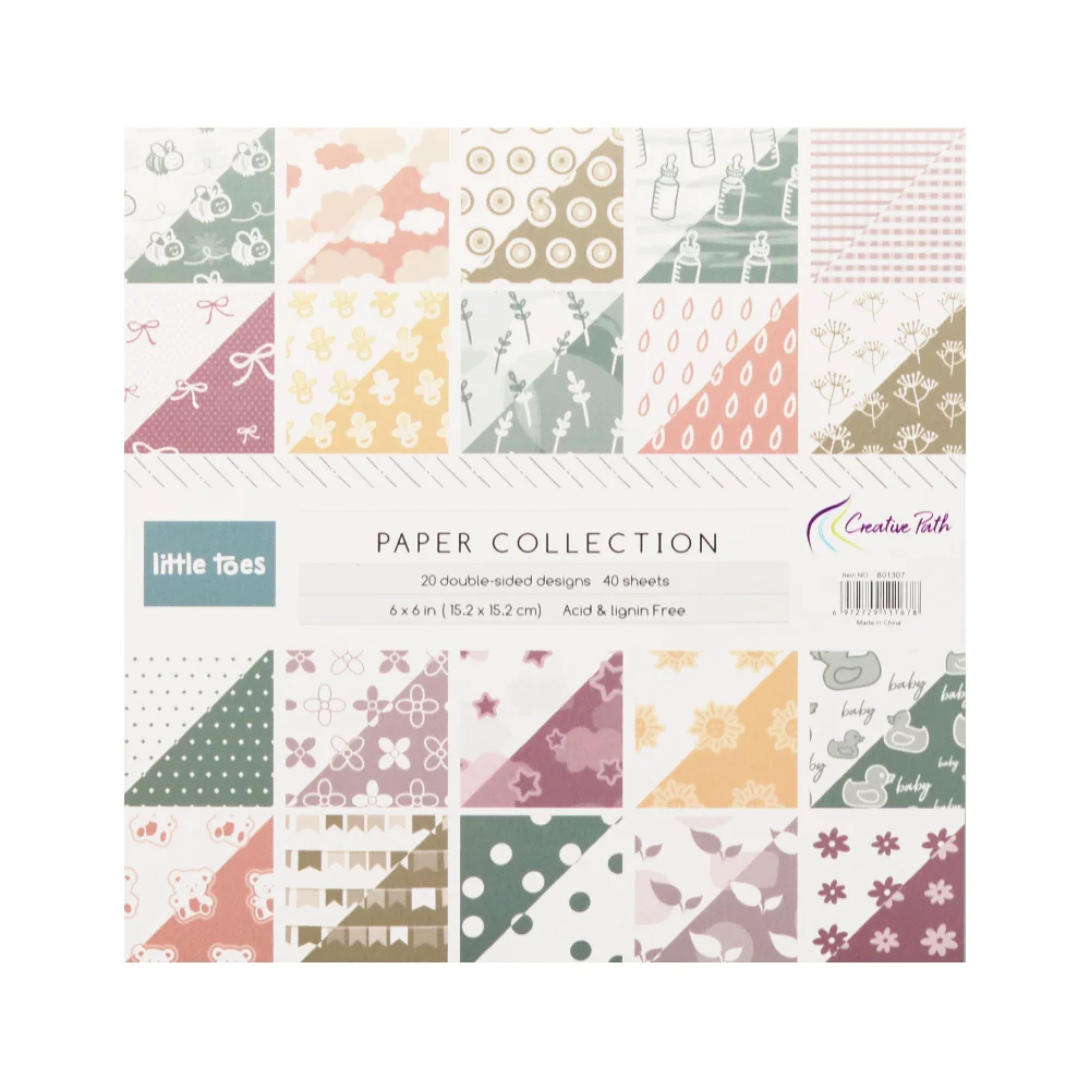 Creative-Path-6-x-6-Inch-Scrapbooking-Pattern-Designer-Papers-Pad-40 ...