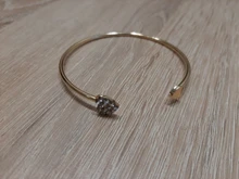 Pulsera ajustable con doble lazo de corazón para Mujer, brazalete con apertura de cristal, joyería, 7g, 2020
