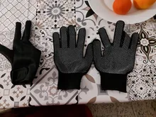 Alisador de pelo permanente para peluquería, guantes de dedos resistentes al calor, herramientas de diseño para cuidado del cabello, Guantes Térmicos de estilismo, 1 par