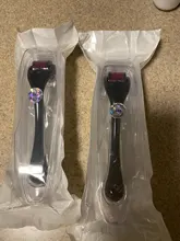 Micro aguja 540 rodillo de Micro-agujas Dermaroller de pelo de titanio crecimiento de la barba tratamiento antipérdida de cabello adelgazamiento retroceso