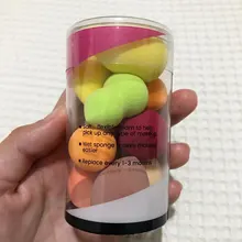 Maange10 Uds Mini Foam-Puff de polvo grande, belleza, licuadora, base correctora, crema suave, en húmedo y seco, doble uso