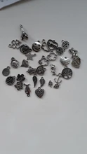 30 Uds. De colgantes de plata tibetana con forma de corona y llave, Charm de Animal para pulsera, collar, accesorios de joyería Diy