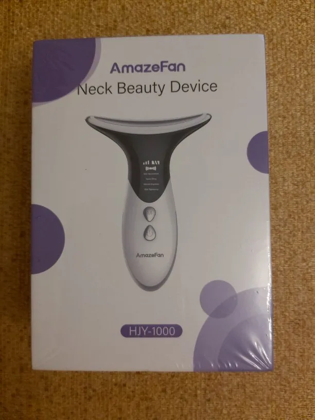 Отзыв о товаре AmazeFan Против морщин на шее Подтяжка для лица и шеи Устройство красоты Светодиодная фотонная терапия Уход за кожей EMS Затянуть шеи Массажер Ум... от пользователя O***a