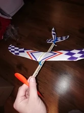 Aviones de planeador volador, banda de goma alimentada, avión volador, modelos de juguete para ensamblaje para niños