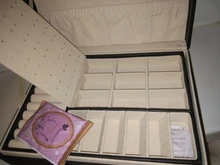 Joyero de cuero de alta capacidad para mujer, organizador de joyas de viaje, multifunción, collar, pendientes, caja de almacenamiento de anillo, regalos para mujer