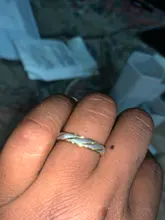 Auxauxme-Anillo de boda con diseño de onda dorada para hombre y mujer, sortija de compromiso con grabado de nombre de amantes de la boda
