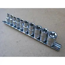 10 шт Звезда Набор торцевых головок TORX TORQUE FEMALE 1/4