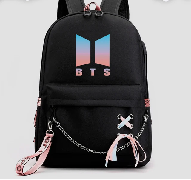 Army[BTS] LOVER KOREAN INSPIRED Print Backpack Students Schoolbag