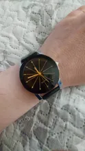 Reloj de pulsera de cuarzo con diamantes para hombre y mujer, cronógrafo minimalista con correa de cuero y diamantes, regalo, Unisex