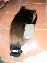 FASHION IDOL-mechones de pelo liso Yaki, 18-22 pulgadas, 6 pulgadas, frontal de encaje con cierre, tejido, ombré, marrón, dorado, extensión de cabello