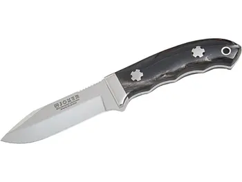 

Joker CF84 Teckel Cuchillo de monte enterizo con virola Cacha en asta de Buffalo y hoja de 9,5 cm.