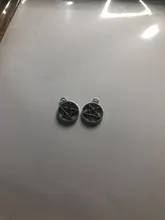 15 Uds. De abalorios de pentagrama de estrella, 17x14mm, colgantes plateados de Color plata antigua, fabricación artesanal, búsqueda de joyería tibetana