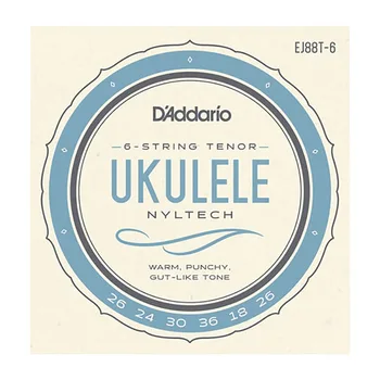 

Ej88t-6 nyltech set of strings for 6-string ukulele tenor, D'Addario