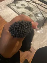 Microlinks-extensiones de cabello brasileño Afro para mujeres negras, cabello virgen 100%, con punta recta, a granel, EverBeauty