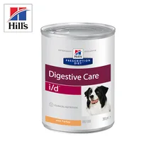Влажный диетический корм для собак Hill's Prescription Diet i/d Digestive Care при расстройствах пищеварения,жкт,индейка,360г*12