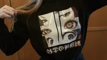 2019 primavera invierno nuevos ojos de la Escuela de la prisión Sudadera con capucha de Anime japonés para hombres Sudadera con capucha de lana caliente para hombres ropa deportiva para hombres