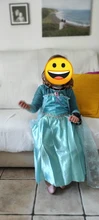 Vestido de princesa Elsa para niñas, vestidos de Cosplay, disfraces de nieve para niños, vestido de princesa, bata Infantil