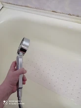 Cabezal de ducha de doble cara, regadera de doble función, ahorro de agua, redondo, ABS, cromado, de mano de alta presión