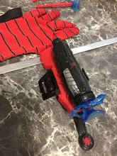 Hombre Araña juguetes para niños de plástico Cosplay guante de Spiderman juego de iniciador con la caja Original divertido juguetes para niños Año Nuevo cumpleaños Gi