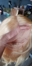 Blonde Bob Wig Part Short Human-Hair Lace Transparent Pre-Plucked Straight 613 Women