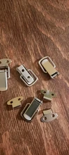 Toggle Hasp Latch Cabinet-Boxes Hardware Spring-Loaded Sliding-Door Mild-Steel Window