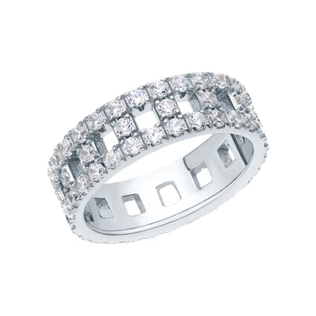 

Silver ring with cubic zirconia sunlight sample 925